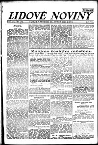 Lidov noviny z 12.4.1920, edice 1, strana 1