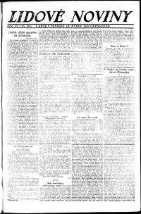 Lidov noviny z 12.4.1920, edice 2, strana 1