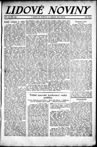 Lidov noviny z 12.4.1922, edice 1, strana 1