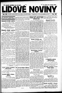Lidov noviny z 12.5.1917, edice 2, strana 1