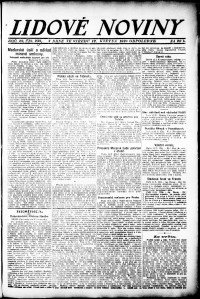 Lidov noviny z 12.5.1920, edice 2, strana 1