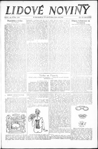 Lidov noviny z 12.5.1924, edice 1, strana 1