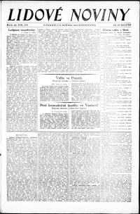 Lidov noviny z 12.5.1924, edice 2, strana 1