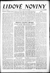 Lidov noviny z 12.5.1933, edice 1, strana 1