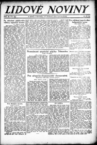 Lidov noviny z 12.6.1922, edice 2, strana 1