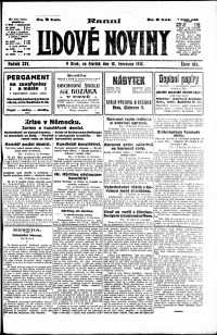 Lidov noviny z 12.7.1917, edice 1, strana 1