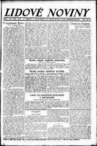Lidov noviny z 12.7.1920, edice 2, strana 1