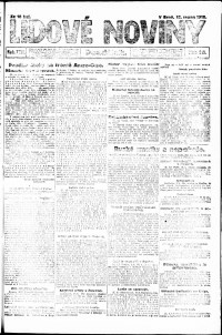 Lidov noviny z 12.8.1918, edice 1, strana 1