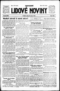 Lidov noviny z 12.8.1919, edice 2, strana 1