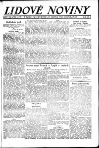 Lidov noviny z 12.8.1920, edice 2, strana 1