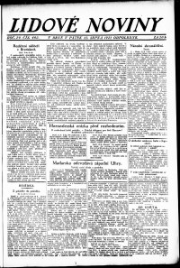 Lidov noviny z 12.8.1921, edice 2, strana 1