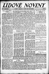Lidov noviny z 12.8.1922, edice 2, strana 1