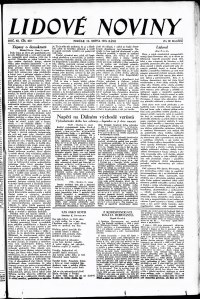 Lidov noviny z 12.8.1934, edice 1, strana 1