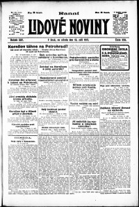Lidov noviny z 12.9.1917, edice 1, strana 1