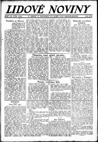 Lidov noviny z 12.9.1921, edice 2, strana 1