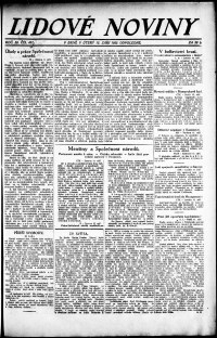 Lidov noviny z 12.9.1922, edice 2, strana 1