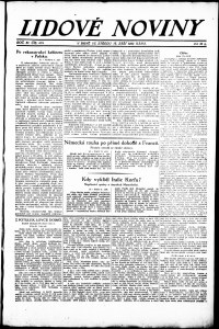 Lidov noviny z 12.9.1923, edice 1, strana 1