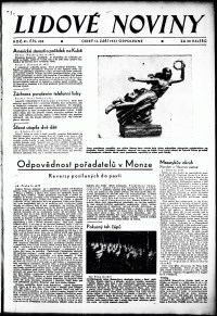 Lidov noviny z 12.9.1933, edice 2, strana 1