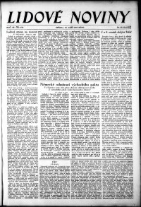 Lidov noviny z 12.9.1934, edice 1, strana 1