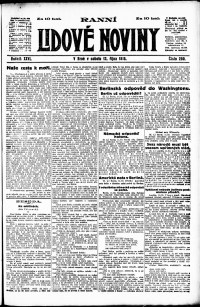 Lidov noviny z 12.10.1918, edice 1, strana 1