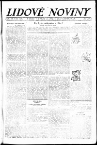 Lidov noviny z 12.10.1920, edice 2, strana 1