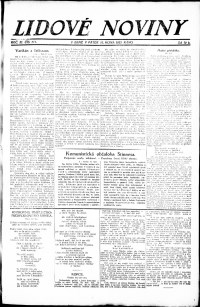 Lidov noviny z 12.10.1923, edice 1, strana 1