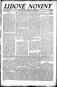 Lidov noviny z 12.10.1923, edice 2, strana 1