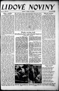 Lidov noviny z 12.10.1934, edice 1, strana 1