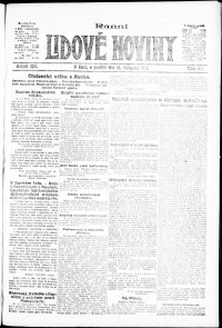 Lidov noviny z 12.11.1917, edice 1, strana 1