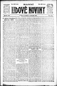 Lidov noviny z 12.11.1919, edice 1, strana 1