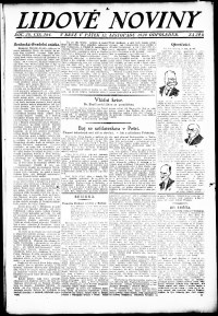 Lidov noviny z 12.11.1920, edice 1, strana 1