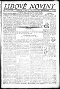 Lidov noviny z 12.11.1920, edice 2, strana 1