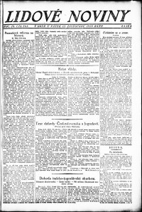 Lidov noviny z 12.11.1920, edice 3, strana 1