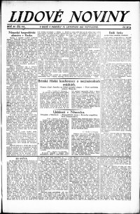 Lidov noviny z 12.11.1923, edice 2, strana 1