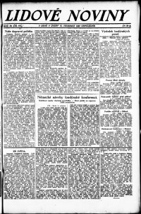 Lidov noviny z 12.12.1922, edice 2, strana 1