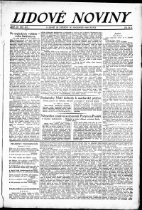 Lidov noviny z 12.12.1923, edice 1, strana 1