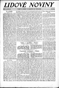 Lidov noviny z 12.12.1923, edice 2, strana 1