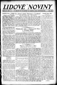 Lidov noviny z 13.1.1921, edice 2, strana 1