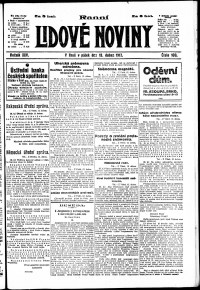 Lidov noviny z 13.4.1917, edice 1, strana 1