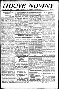 Lidov noviny z 13.4.1920, edice 1, strana 1