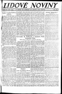 Lidov noviny z 13.4.1921, edice 1, strana 1