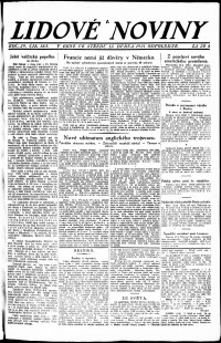 Lidov noviny z 13.4.1921, edice 2, strana 1