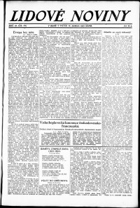 Lidov noviny z 13.4.1923, edice 1, strana 1