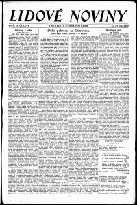 Lidov noviny z 13.4.1924, edice 1, strana 1