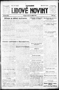 Lidov noviny z 13.5.1919, edice 2, strana 1
