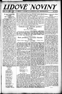 Lidov noviny z 13.5.1921, edice 1, strana 1