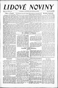 Lidov noviny z 13.5.1924, edice 1, strana 1