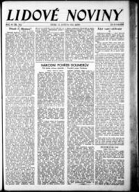 Lidov noviny z 13.5.1932, edice 1, strana 1