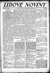 Lidov noviny z 13.6.1922, edice 2, strana 1