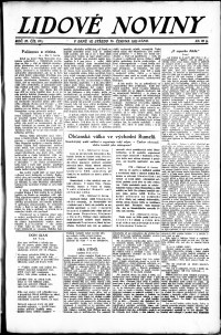 Lidov noviny z 13.6.1923, edice 1, strana 1